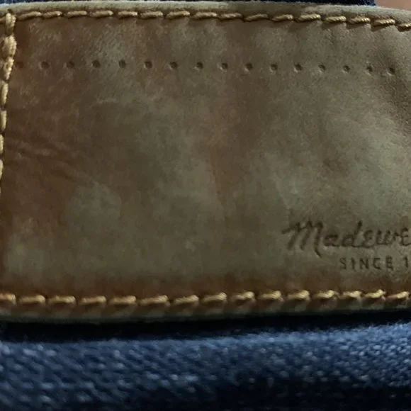 Madewell Women's Rail Straight Dark Wash Jeans 26x32 - Picture 3 of 6